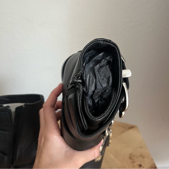 Maje (NWOT) 39 Jackpot Buckled Leather Western Ankle Studded Boots - Picture 9 of 16